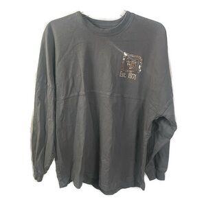 Disney Charcoal Long Sleeve Tee with Sequin Detail